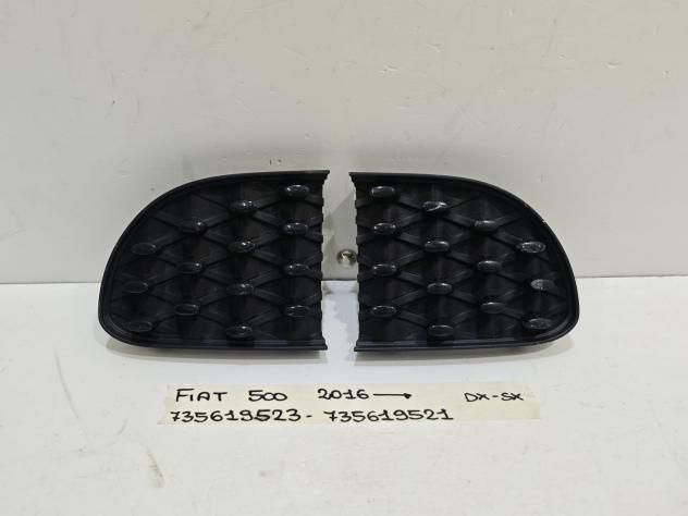 GRIGLIA PARAURTI ANTERIORE DESTRA E SINISTRA FIAT 500 Restyling 735619523 (15)