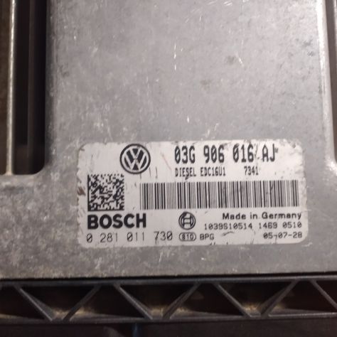 CENTRALINA MOTORE SEAT LEON 2.0 TDI BOSCH 0 281 011 730, 0281011730, 03G 906 016 - Foto 4
