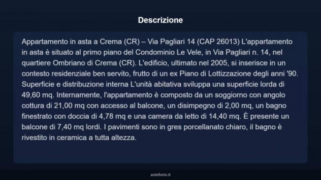 Immobile in asta di 51 m² in vendita a Crema - Foto 4