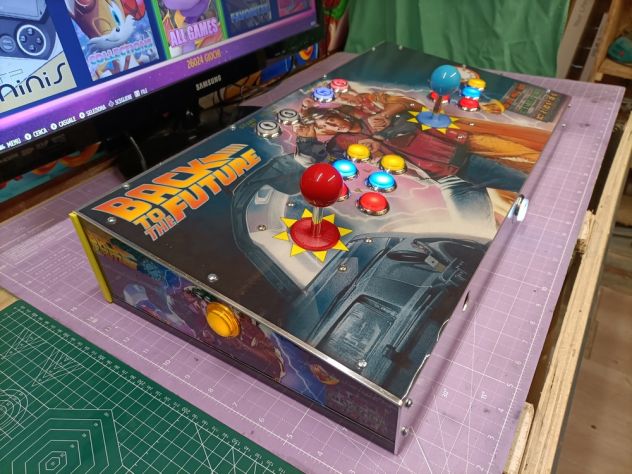 Arcade Stick Console Plancia 2 Players Artigianale - Foto 8