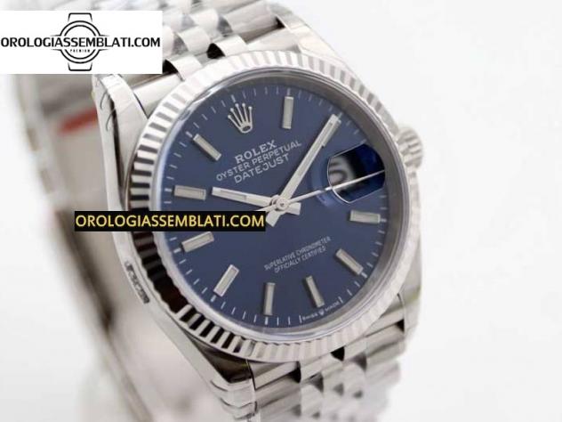 REPLICA Rolex DATEJUST 36 SS 116234 1:1 BEST EDITION ACCIAIO 904L QUADRANTE BLU CON BASTONE SUL BRACCIALE JUBILEE 3135 - Foto 2