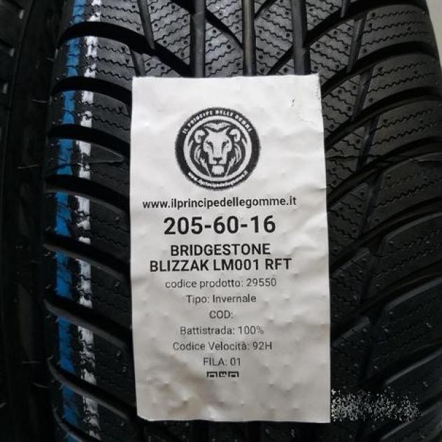 2 gomme 205 60 16 bridgestone a29550 - Foto 2