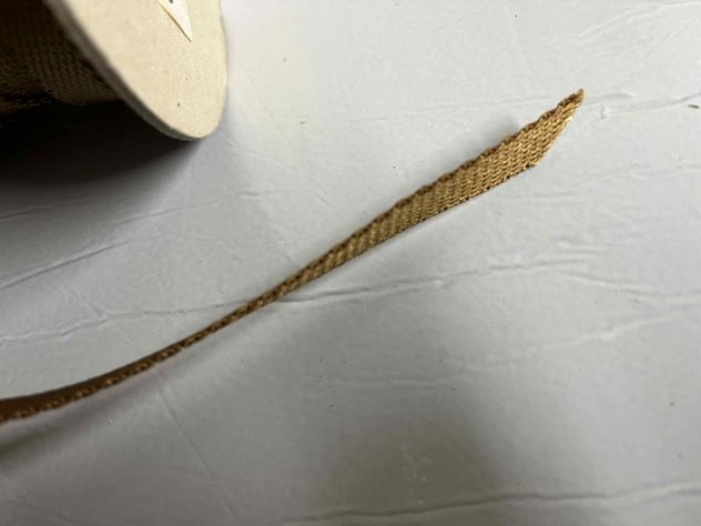 Nastro di cotone 10 mm marrone per manici e tracolle - Foto 7