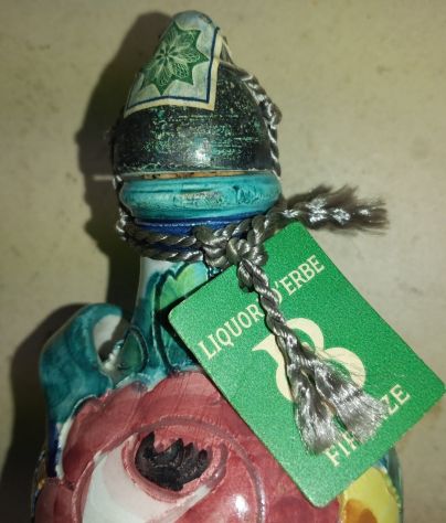 PICCOLA MAIOLICA FIORENTINA CHE CONTENEVA LIQUORE VUOTA - Foto 3
