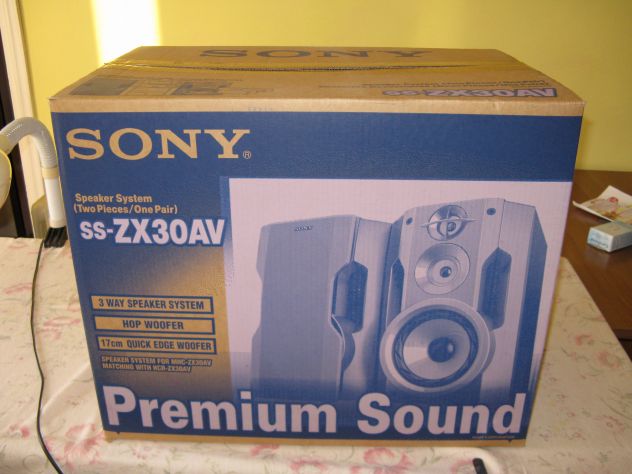 Casse Sony ss-zx30av 100 w x 2 + supporti sony inox + telecomando - Foto 6