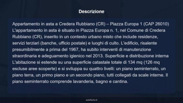 Immobile in asta di 134 m² in vendita a Credera Rubbiano - Foto 16