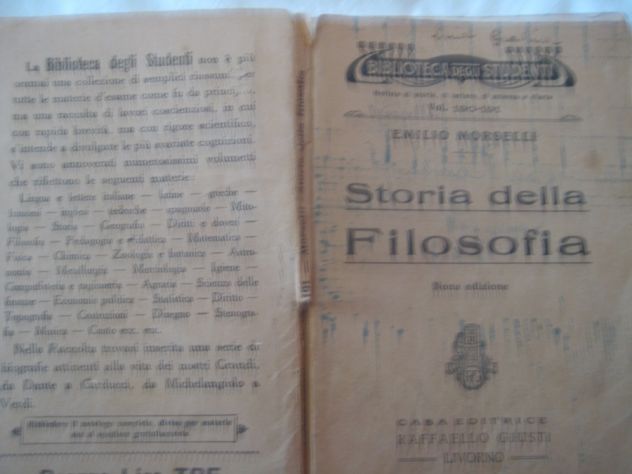 LIBRICINO STORIA DELLA FILOSOFIA ANNO 1934 - Foto 4