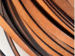T45 Nastro in pelle a vegetale anilina Marrone H 12 mm - L 250 mt