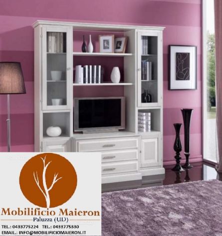 Mobili Classici Moderni Libreria Laccata cod 982 Nuova per Arredi Classici