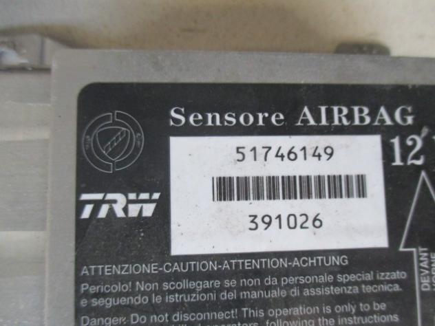 KIT AIRBAG COMPLETO CON CRUSCOTTO LEGGERMENTE GRAFFIATO (VEDI FOTO) FIAT CROMA SW 1.9 D 110KW 6M 5P (2007) RICAMBIO USATO 51746149 MD060740277 7354195 - Foto 4
