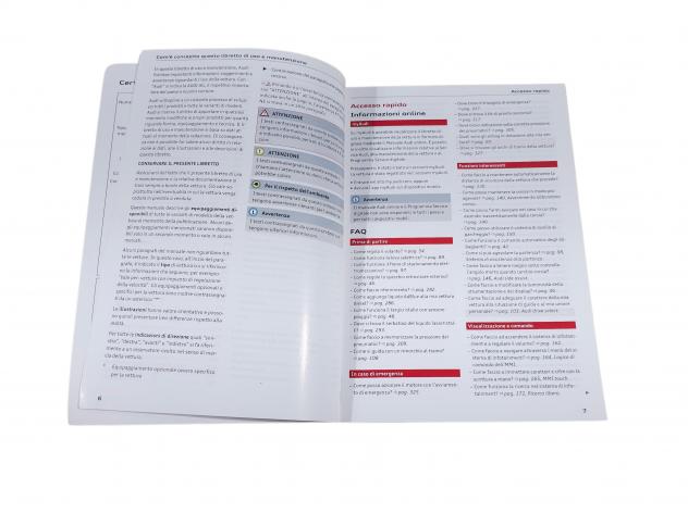 LIBRETTO USO E MANUTENZIONE AUDI Q2 Serie (GAB) 81B012750AA (16) - Foto 5