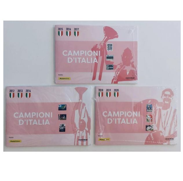 Francobolli - Trittico Folder Juventus Campioni d'Italia 2020