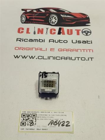 PULSANTIERA ANTERIORE SINISTRA CITROEN C4 Cactus 98016298ZD 98016298 BH02 (1418) - Foto 3