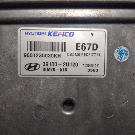CENTRALINA MOTORE HYUNDAI KEFICO E67D SIM2K--510 9001230030KH 39100--2U120 - Foto 4