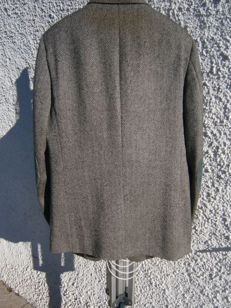 Giacca uomo sartoriale KENTISCH spigato grigio di pura lana T. 54 - Foto 7