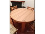 Tavolo rotondo e 6 sedie