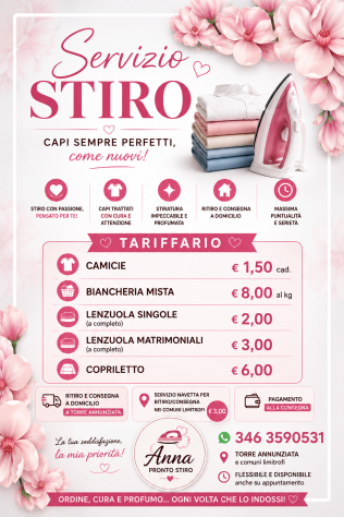 Stiro a domicilio