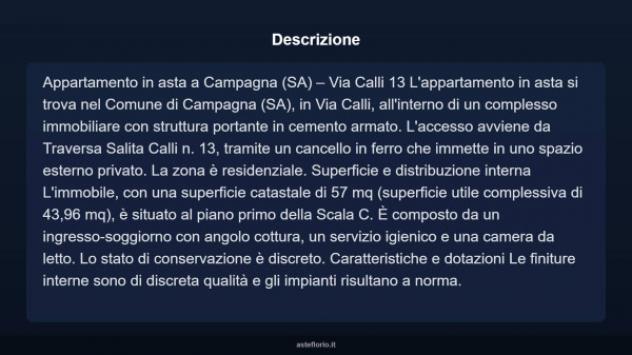 Immobile in asta di 57 m² in vendita a Campagna - Foto 14
