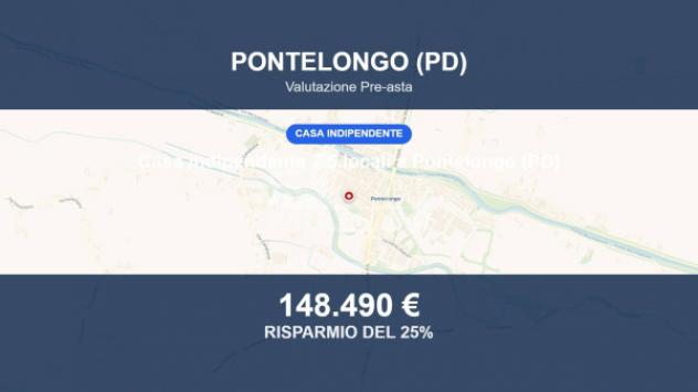 Immobile in asta di 167 m², box auto doppio in vendita a Pontelongo