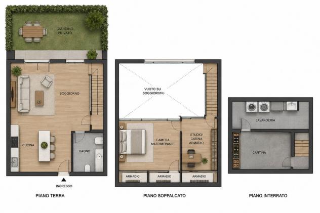 Bilocale di 80 mq su due livelli con giardino privato e terrazzo, disponibile da settembre nel quartiere Adriano. - Foto 19