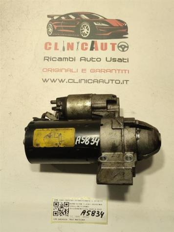 MOTORINO D' AVVIAMENTO BMW Serie 1 Serie (E87) 1241 7823700 -01 0001139016 N47D20A diesel 1995 (0407) - Foto 2