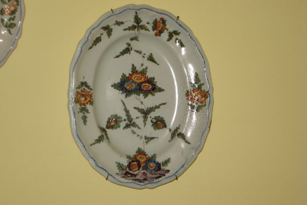 Piatti antichi '700 LA MAIOLICA DEGLI ANTONIBON decoro Tacchiolo,set 3 piatti - Foto 2
