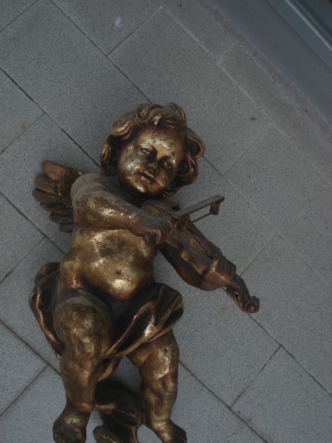2 PUTTI ANTICHI DI LEGNO  BEN CONSERVATI. - Foto 7