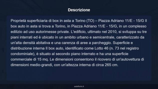 Immobile in asta di 15 m² in vendita a Torino - Foto 3