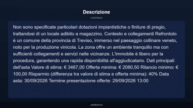 Immobile in asta di 23 m² in vendita a Refrontolo - Foto 5