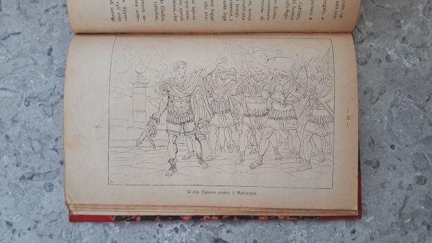 libro antico 1890 illustrato brevi racconti di storia con copertina rigida usato - Foto 8