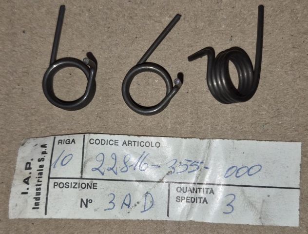 22816-355-000 - MOLLA LEVA FRIZIONE NUOVA per HONDA XL 125