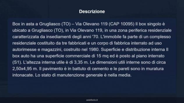 Immobile in asta di 15 m² in vendita a Grugliasco - Foto 9