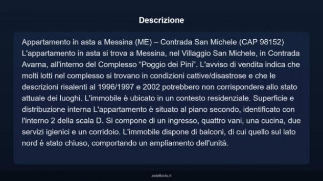 Immobile in asta di 90 m², box auto in vendita a Messina - Foto 3