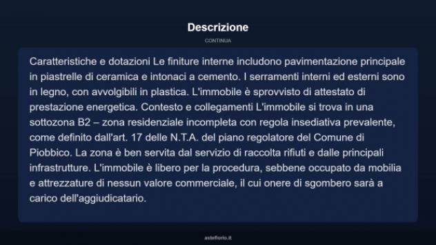 Immobile in asta di 119 m² con più di 5 locali in vendita a Piobbico - Foto 7