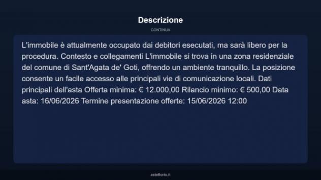 Immobile in asta di 189 m² con più di 5 locali in vendita a Sant'Agata de' Goti - Foto 4