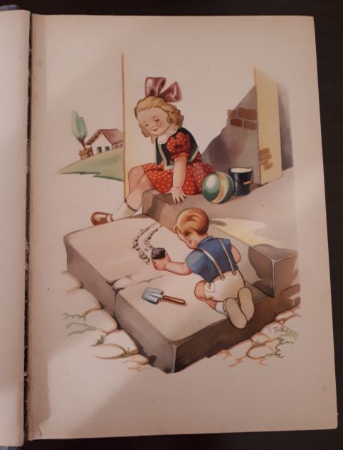 DUE BIMBI e due gattini, Flavio Quaranta, Ed. Carroccio 1947. - Foto 3