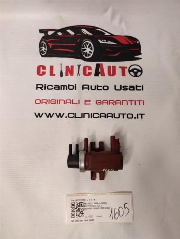 ELETTROVALVOLA CONVERTITORE DI PRESSIONE PEUGEOT 3008 Serie 9652570180 diesel 1560 (0916)