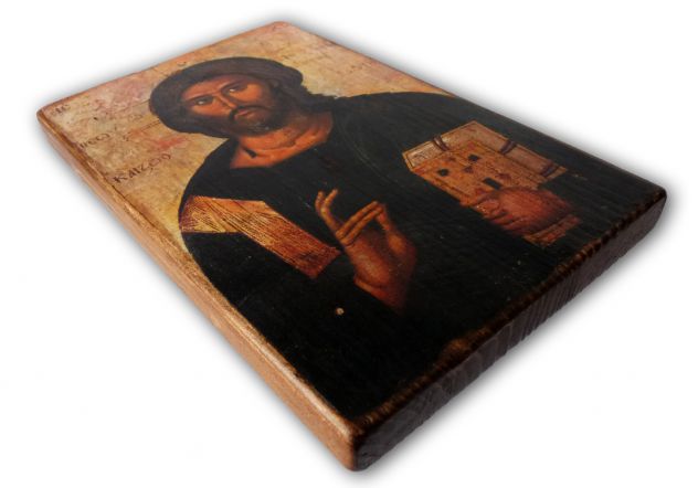 ICONA : Cristo salvatore e datore di vita, Metropolita Jovan, Macedonia 1384-139 - Foto 4