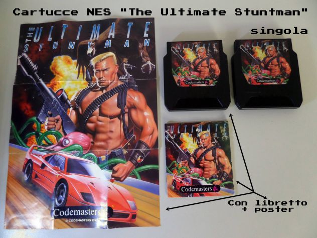 Cartuccia NES " The Ultimate Stuntman " Codemaster
