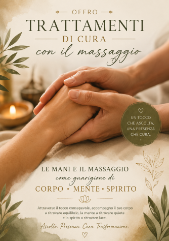 Massaggio oro e sportello di ascolto Tel:3402196101