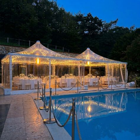 Noleggio affitto pagode gazebo per matrimoni 6x6m 5x5m 4x4m Sirmione Desenzano - Foto 2