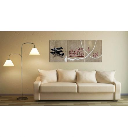 Quadro Con Un Aeroplano Cm. 60x30 E 120X60 - ARREDALACASA - Foto 2