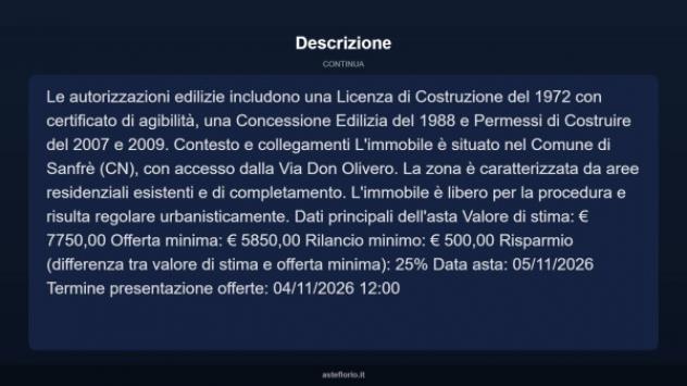 Immobile in asta di 20 m² in vendita a Sanfrè - Foto 4