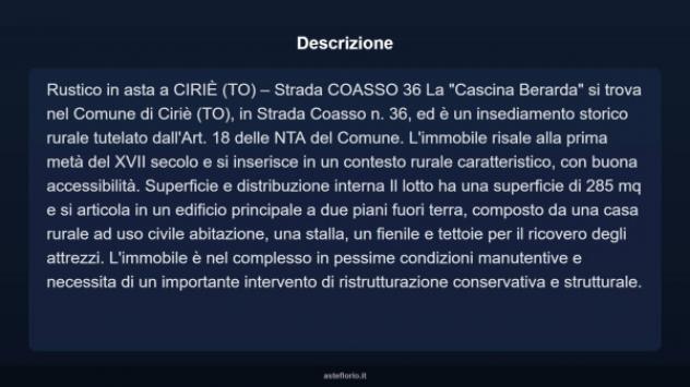 Immobile in asta di 285 m² in vendita a Ciriè - Foto 4