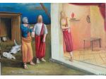 Incontro con Maria Maddalena -olio su tela -50x70cm