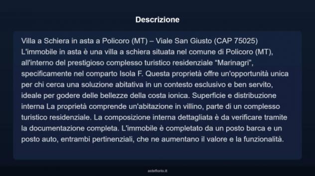 Immobile in asta di 120 m², box auto in vendita a Policoro - Foto 13