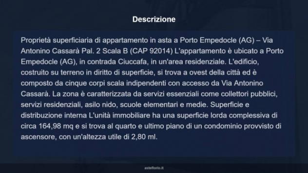 Immobile in asta di 164 m² con più di 5 locali e box auto in vendita a Porto Empedocle - Foto 17