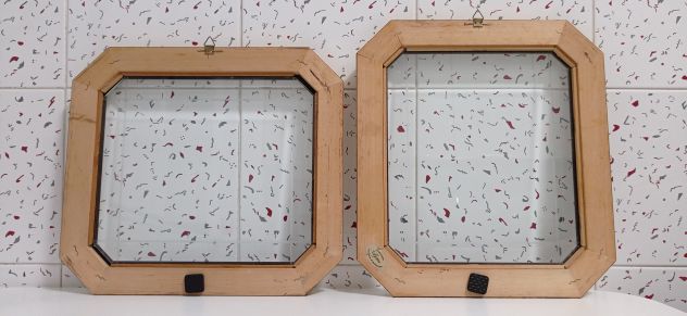 Cornici ottagonali in legno con vetro molato - Foto 5