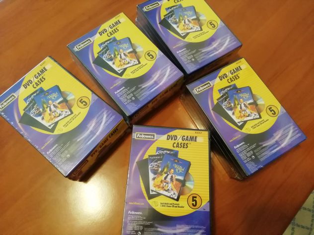 Custodie per CD/DVD Fellowes pacco da 5 pezzi – NUOVO INCELLOFANATO - Foto 10