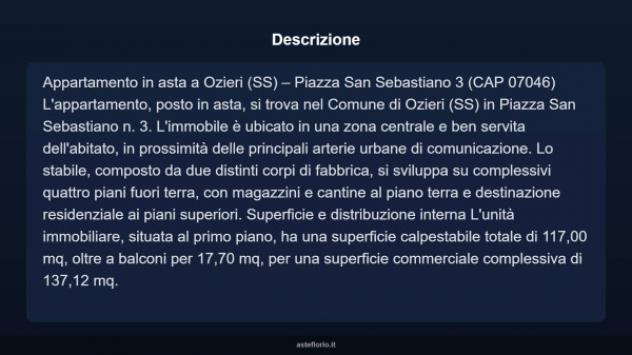Immobile in asta di 137 m² in vendita a Ozieri - Foto 3